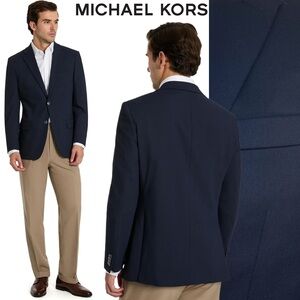 Michael Kors Men’s Navy Sport Coat Blazer Jacket Corporate Formal Wedding 38R